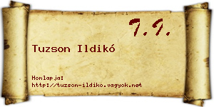 Tuzson Ildikó névjegykártya