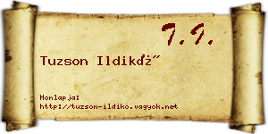 Tuzson Ildikó névjegykártya